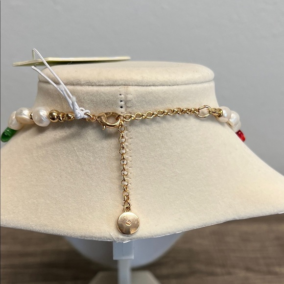 Piper K | Freshwater Pearl & Glass Heart Necklace. - Picture 8 of 12